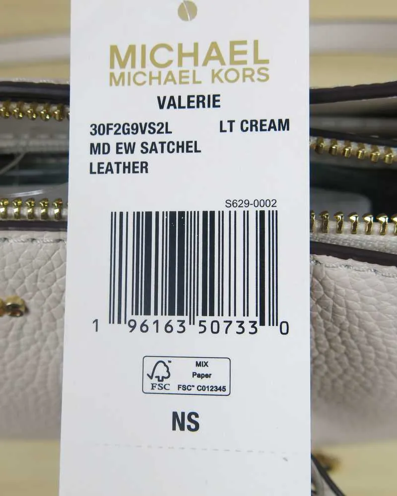 Valerie Medium Pebbled Leather Satchel