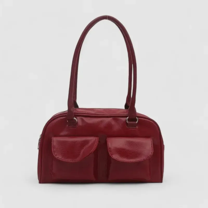 Vanessa |  Classic Patent Shoulder Bag