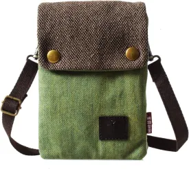 WITERY Small Canvas Cell Phone Purse Wallet- Handmade Cute Cross Body Phone Purse with Adjustable Shoulder Strap
