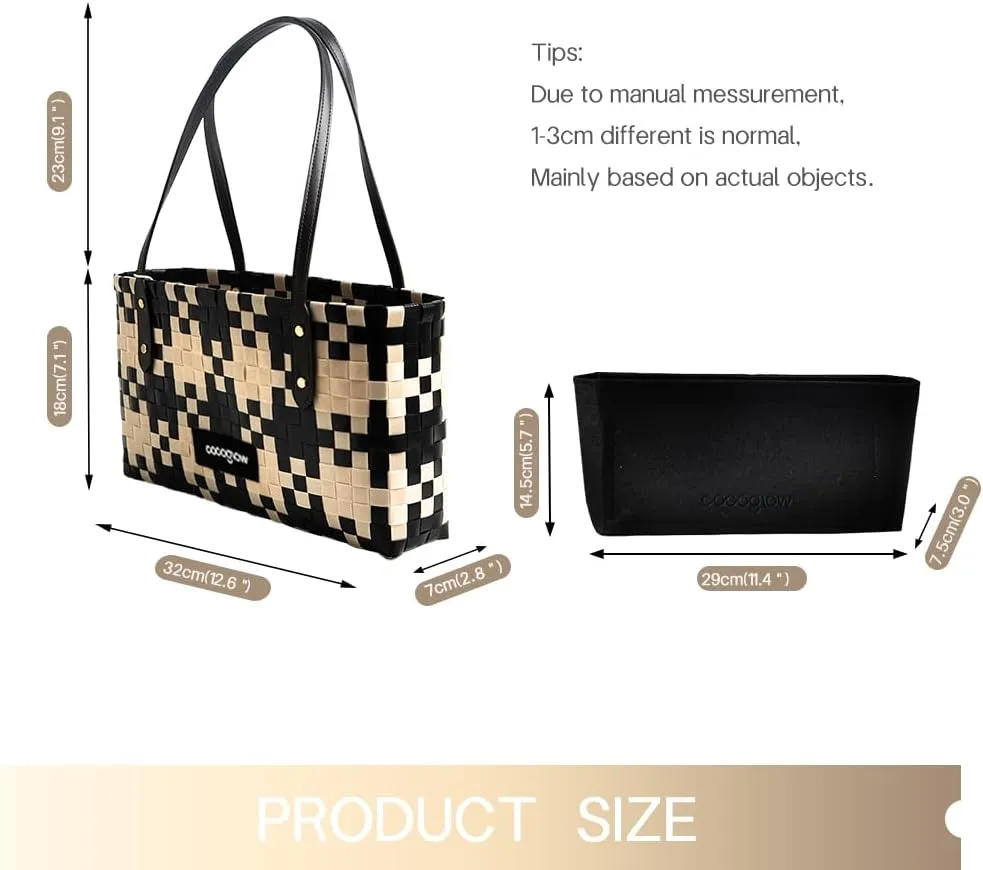 Women's Woven BagPP eco-Friendly Bag,Trendy Travel BagHandbagTop-HandleShoulder Bags