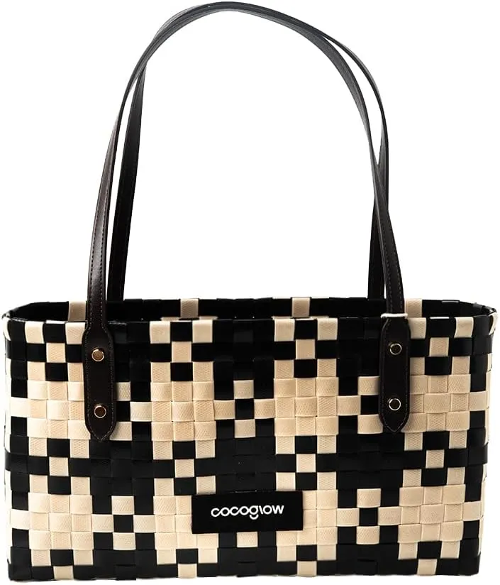 Women's Woven BagPP eco-Friendly Bag,Trendy Travel BagHandbagTop-HandleShoulder Bags