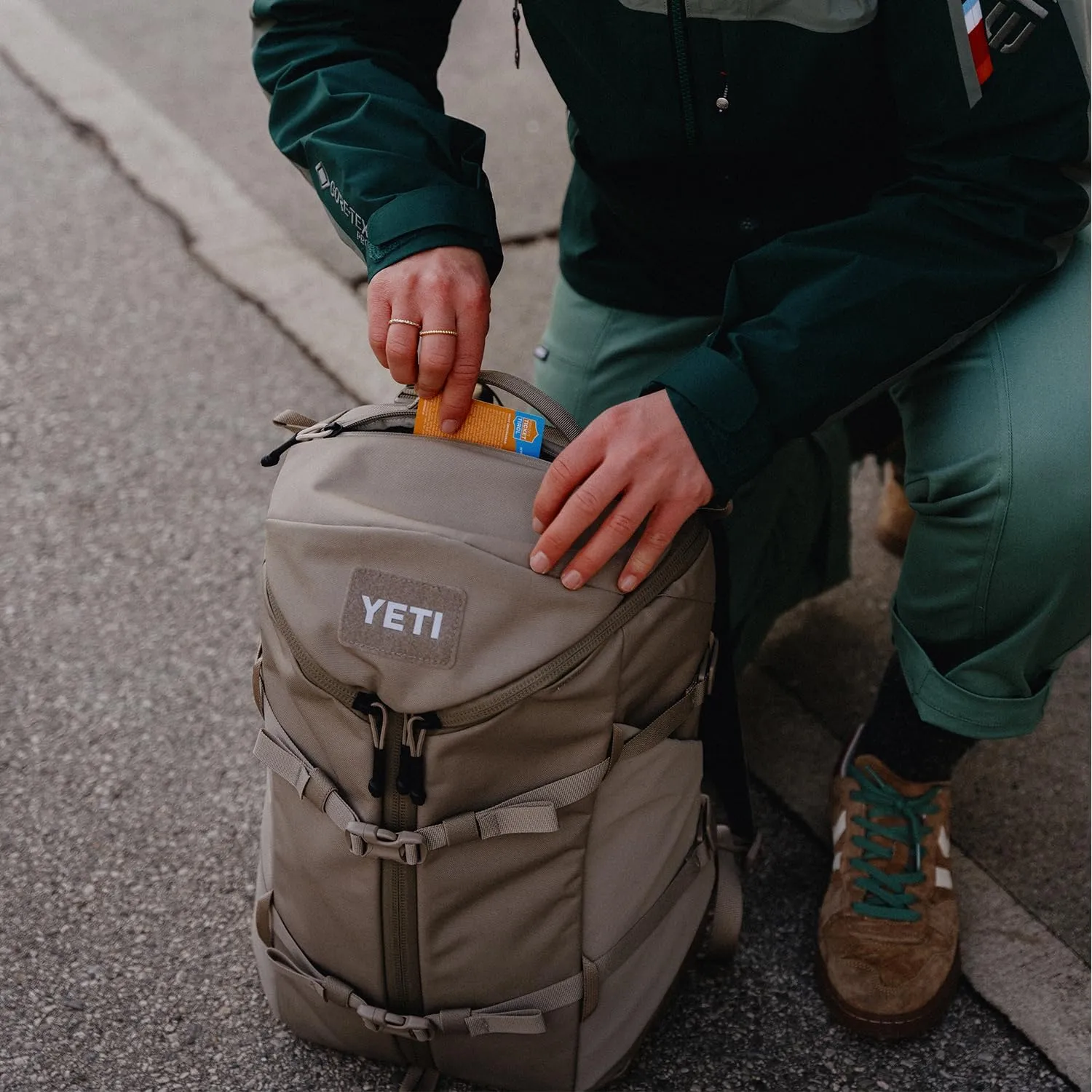 YETI Ranchero Backpack 27L, All-Day Utility Pack, Structured and Durable, Olive